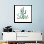 Watercolor Cactus Bouquet Wall Art