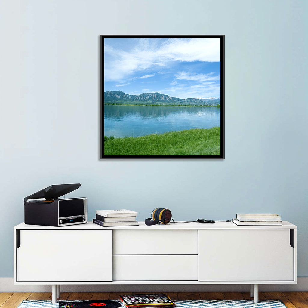 Boulder Reservoir and Flatirons Wall Art