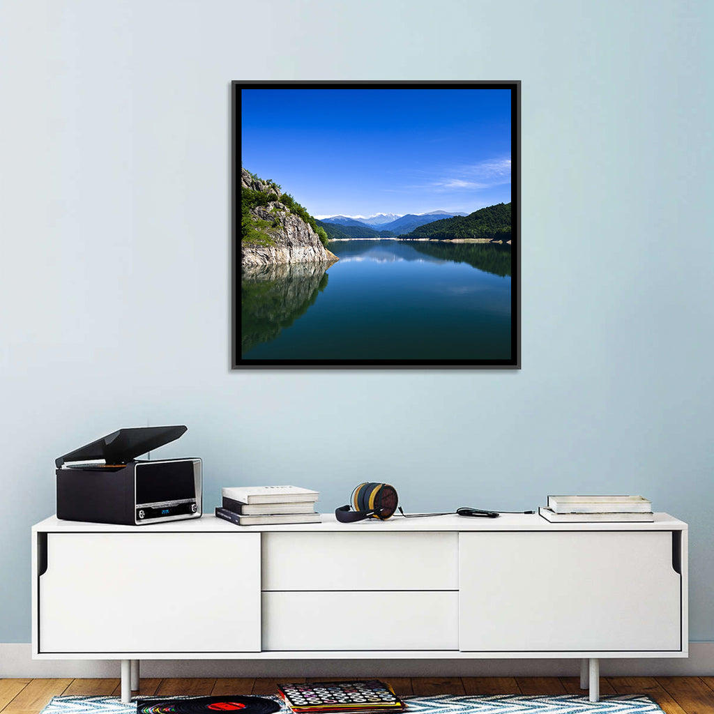 Calm Mountain Lake Reflection Wall Art