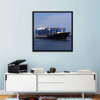 Container Ship in Motion Wall Art
