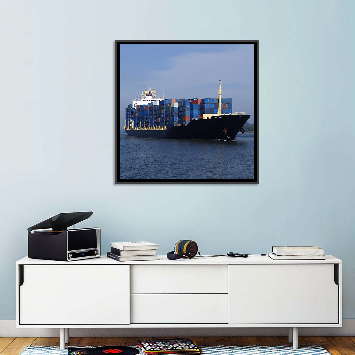 Container Ship Wall Art