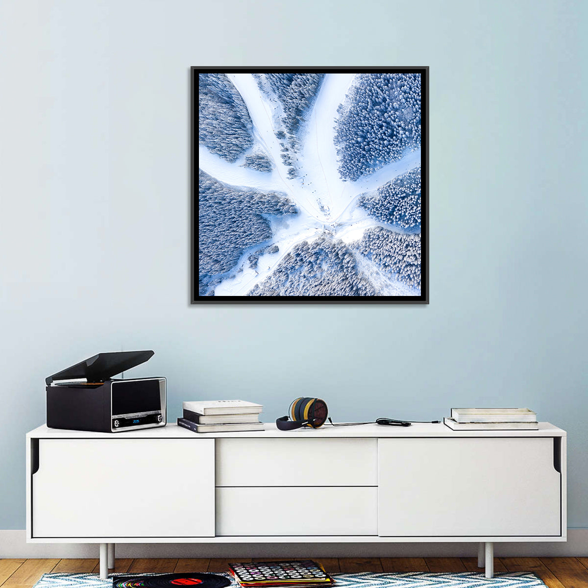 Ski Resort Aerial Wall Art