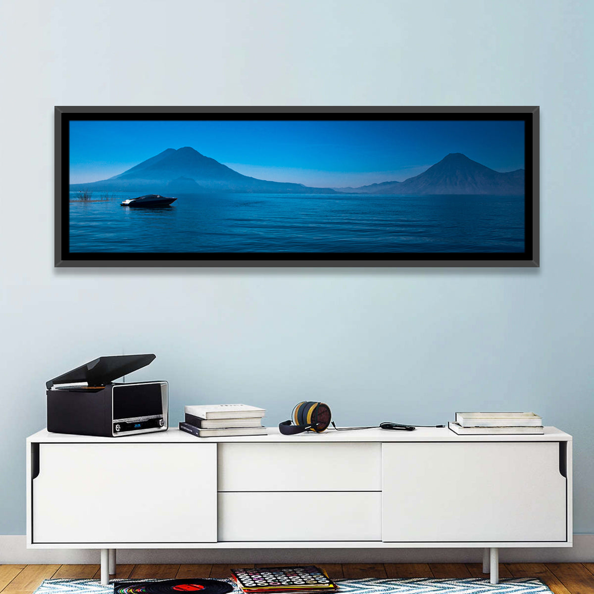 Boat on Lake Atitlán Wall Art