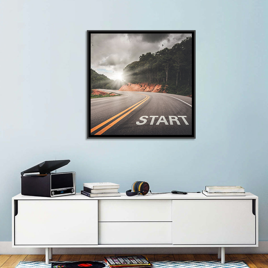 Start of a Journey, Sunrise Road Wall Art