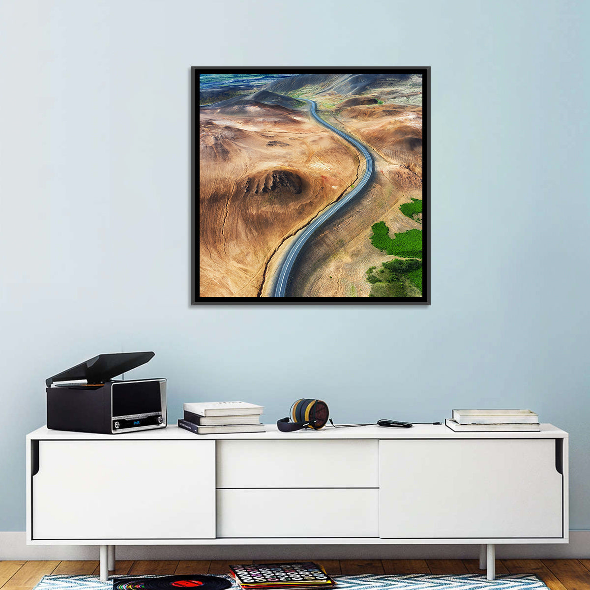 Winding Road in Geysers Valley Wall Art