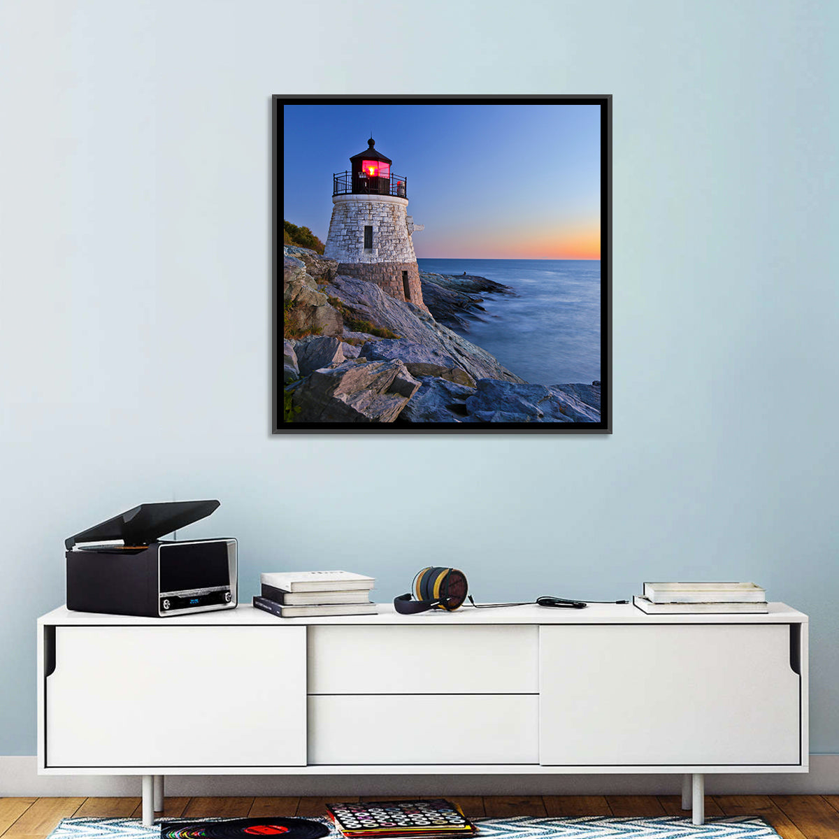 Lighthouse By Ocean Wall Art