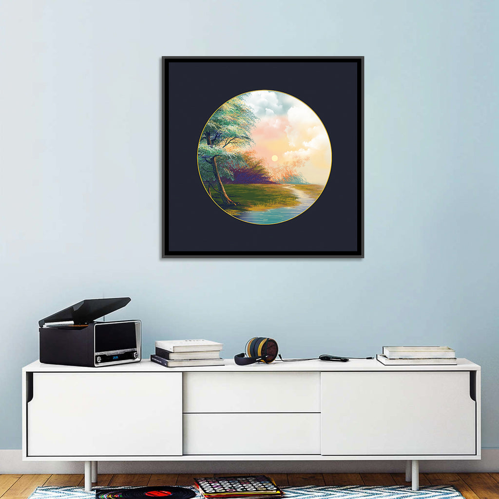Spring Forest at Sunset Wall Art
