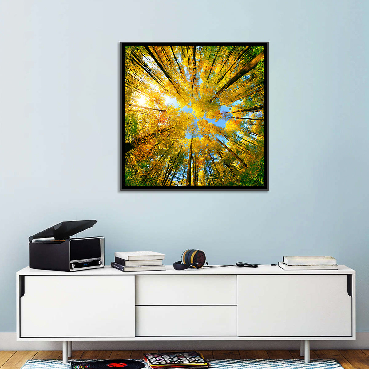 Golden Autumn Canopy Wall Art