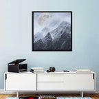 Supermoon Over Snow-capped Peaks Wall Art