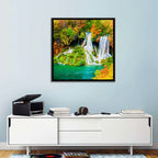 Plitvička Jezera Autumn Falls Wall Art