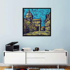 Las Agustinas Alleyway Abstraction Wall Art