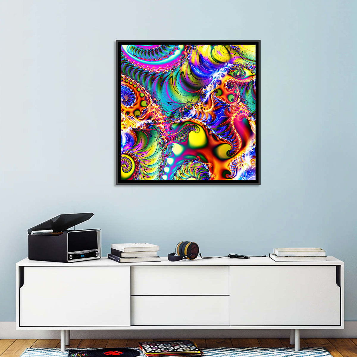 Digital Colored Abstract Wall Art