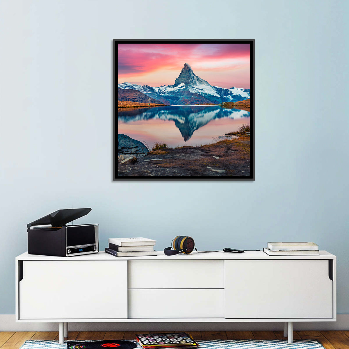 Matterhorn Reflection at Stellisee Wall Art