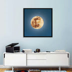 Bitcoin Circuit Moon Wall Art
