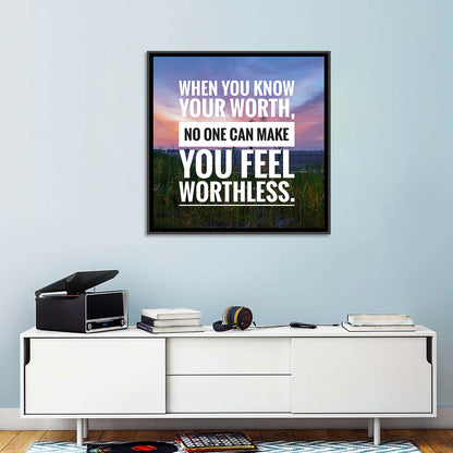 When You Know Your Worth Wall Art