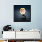 Moonlit Shipwreck Reflection Wall Art