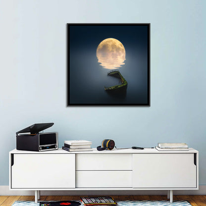 Moon & Broken Ship Wall Art