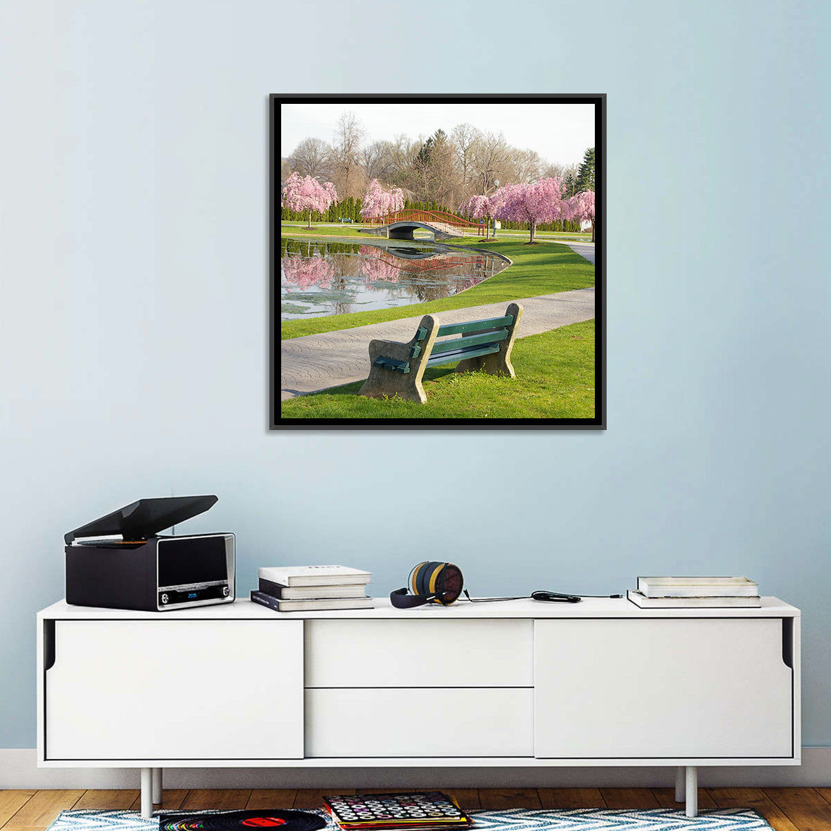 Harrisburg Park Cherry Blossoms Wall Art