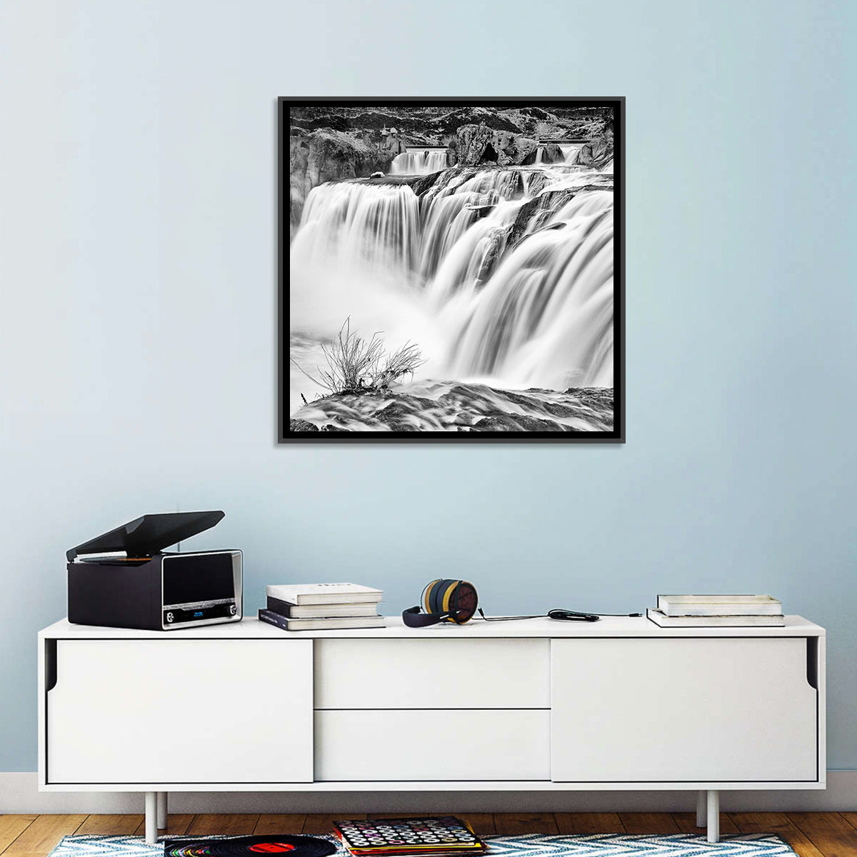 Shoshone Falls, Twin Falls Wall Art in a room, square