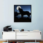 Howling Wolf at Full Moon Wall Art