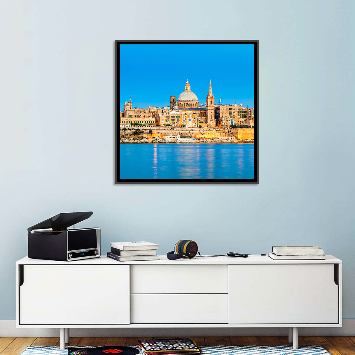 Valletta Waterfront Skyline Wall Art