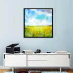 Watercolor Wildflower Field Wall Art