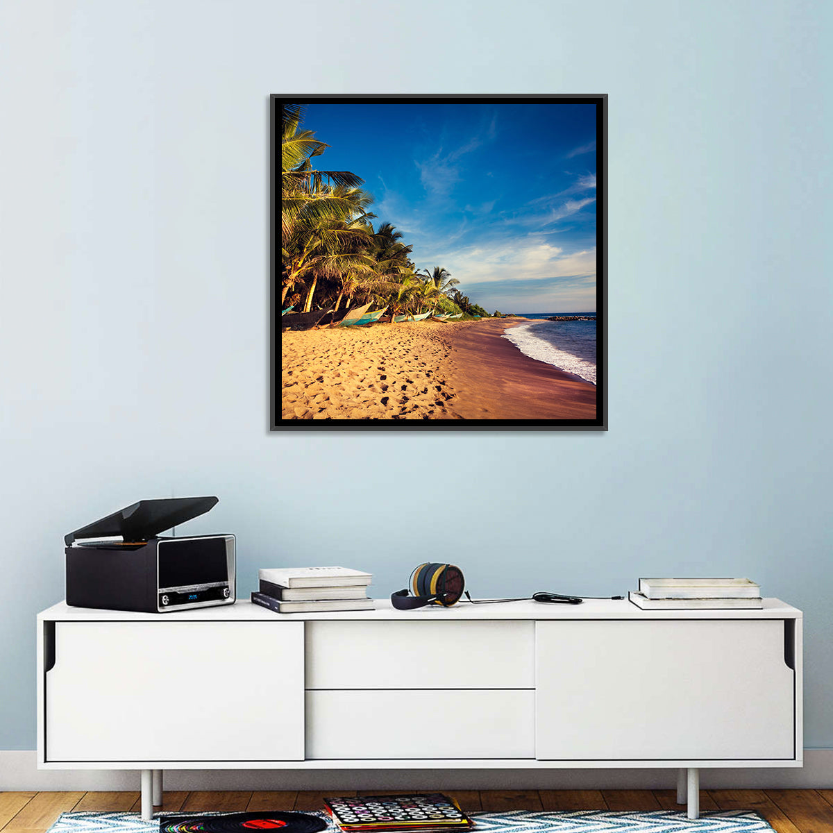 Mirissa Beach Morning Light Wall Art