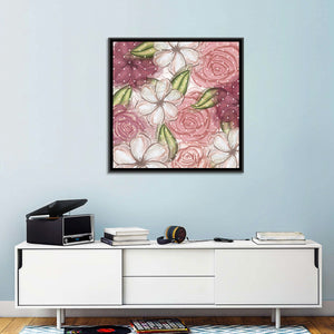 Floral Mix Pattern Wall Art