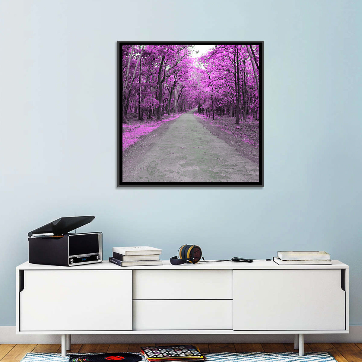 Autumn Forest Road Wall Art