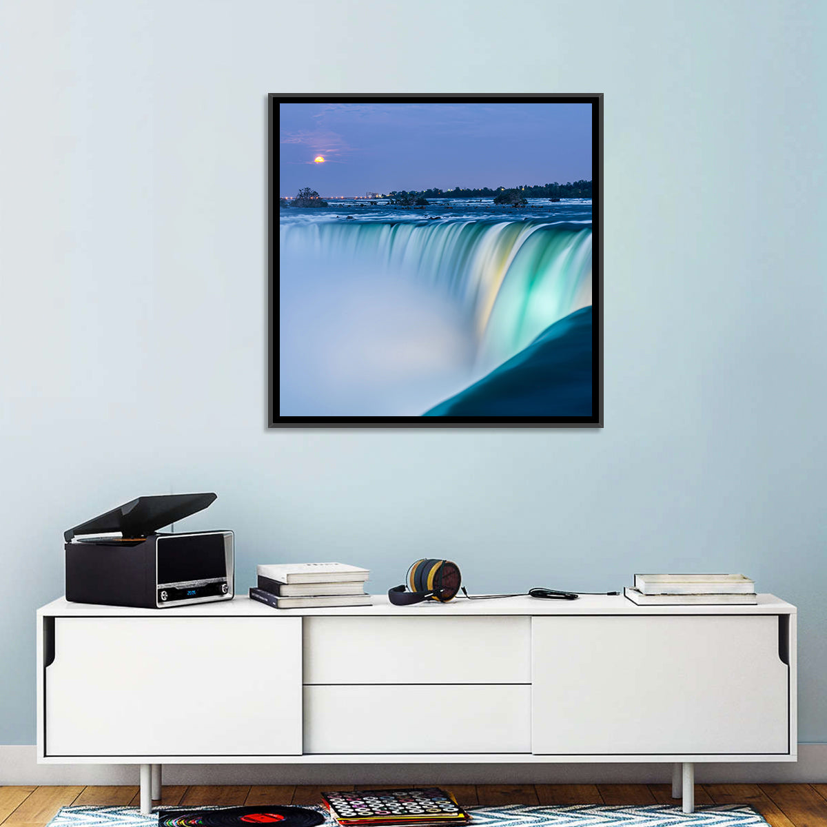 Horseshoe Falls by Moonlight Wall Art