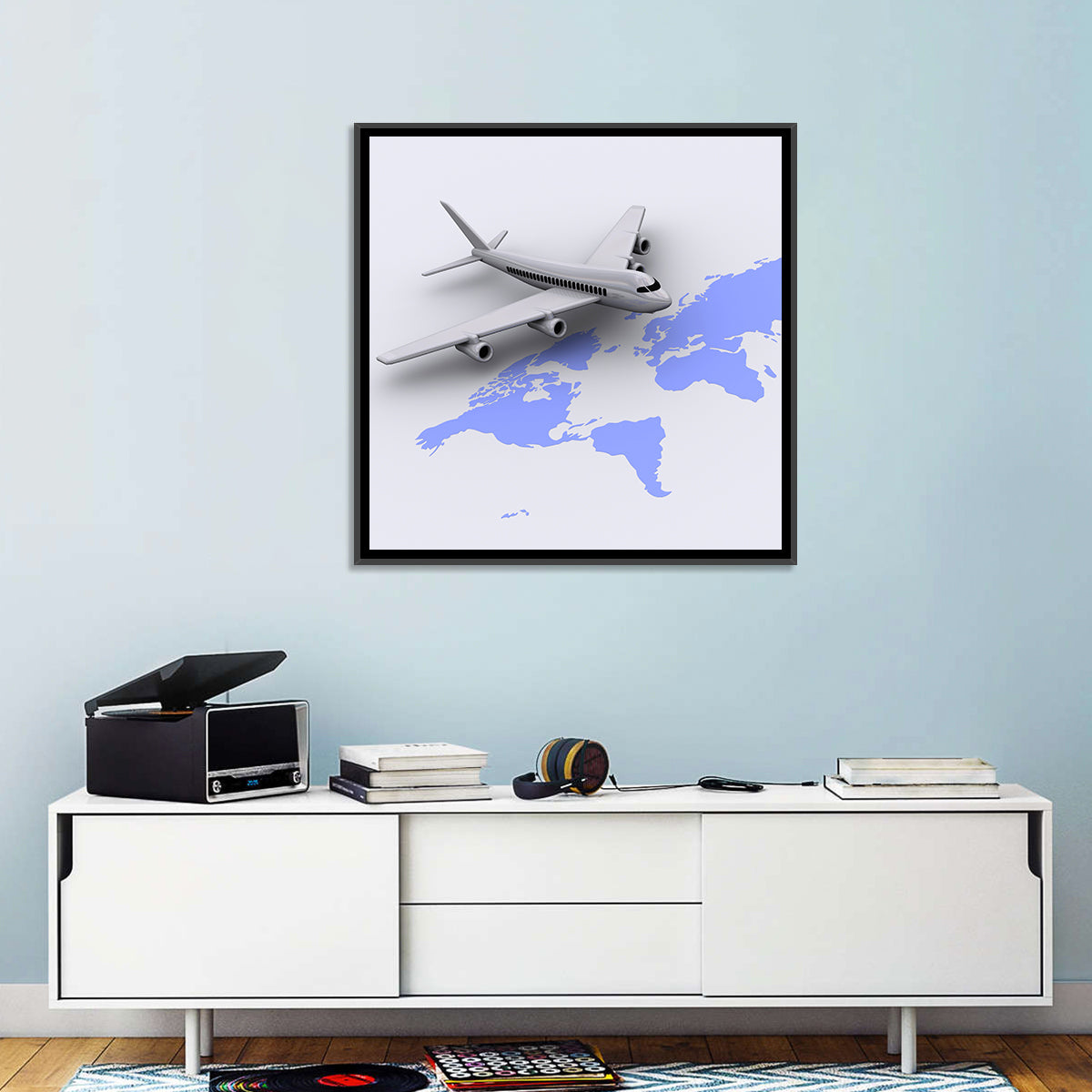 Airplane World Tour Wall Art