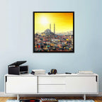 Fatih Mosque at Sunset Wall Art