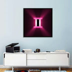 Radiant Gemini Symbol Wall Art