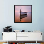 Pastel Boat Reflection Wall Art