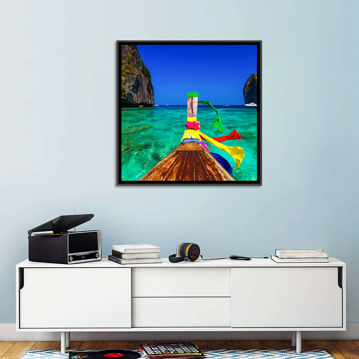 Maya Bay Boat Wall Art