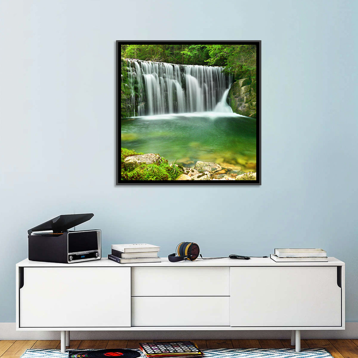 Emerald Lake Cascade Wall Art