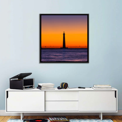 Lighthouse Sunset Wall Art