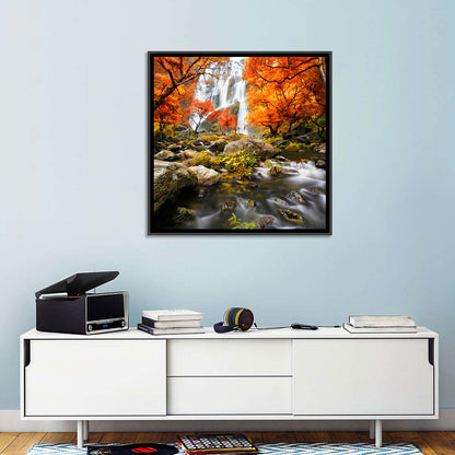 Autumn Waterfall Wall Art