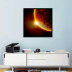 Red Planet Sunrise Limb Flare Wall Art