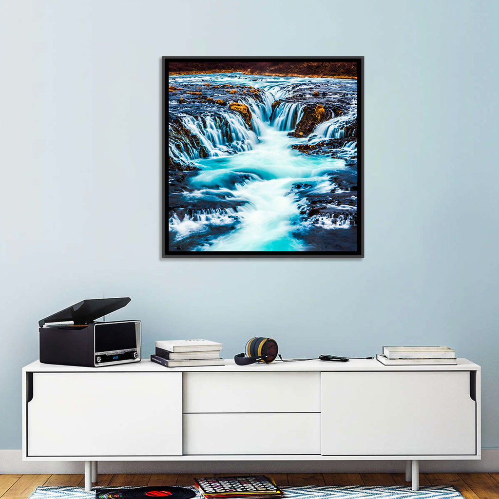 Bruarfoss Multi Tier Waterfall Wall Art