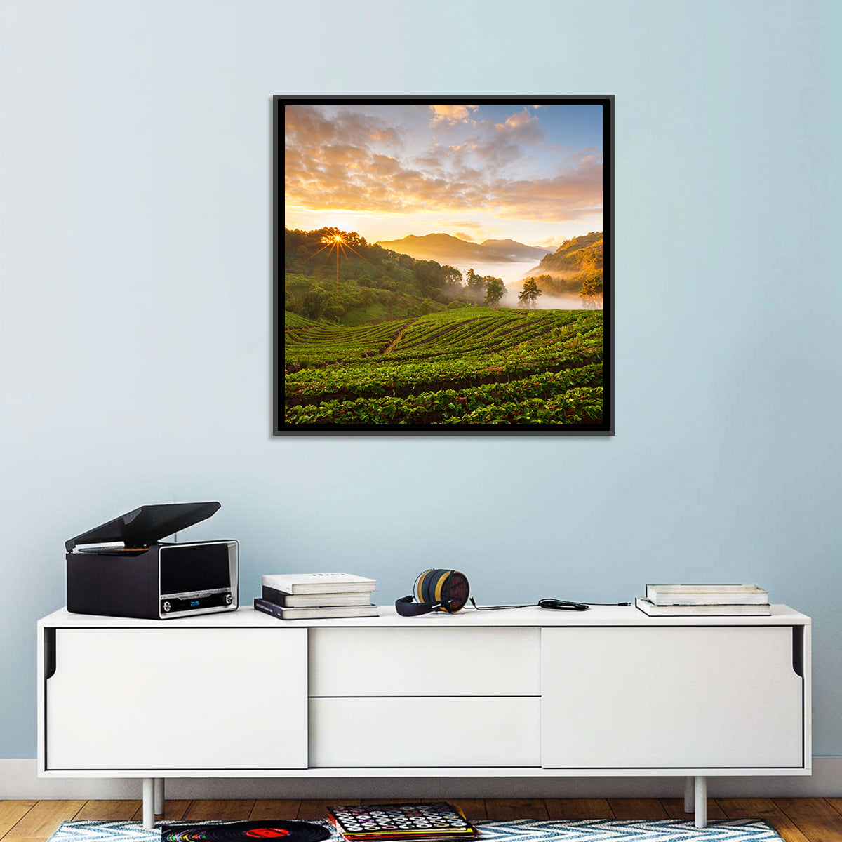 Strawberry Fields Sunrise Wall Art