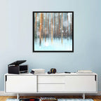 Ethereal Snowy Pine Forest Wall Art