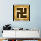 Buddhist Swastika Emblem Wall Art