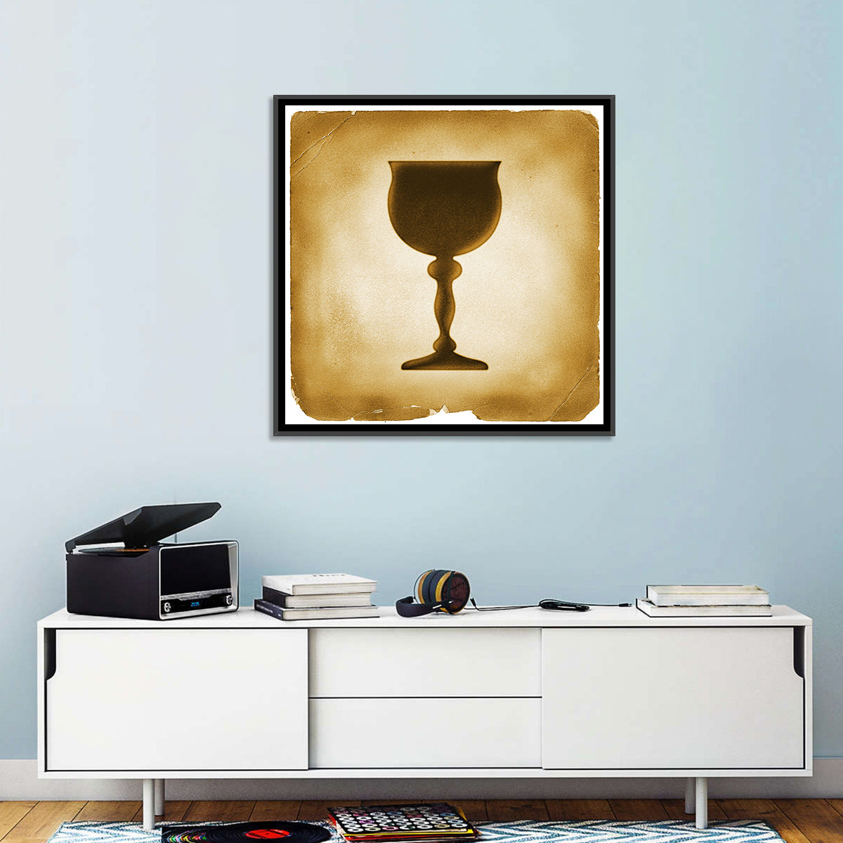 Holy Grail Chalice Illustration Wall Art