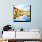 Chanxi Autumn Reflection Road Wall Art