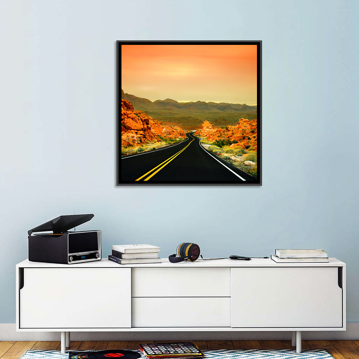 Valley of Fire Ii Road at Sunset Wall Art