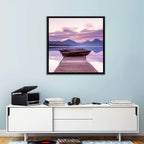 Lake Mcdonald Sunset Dock Wall Art