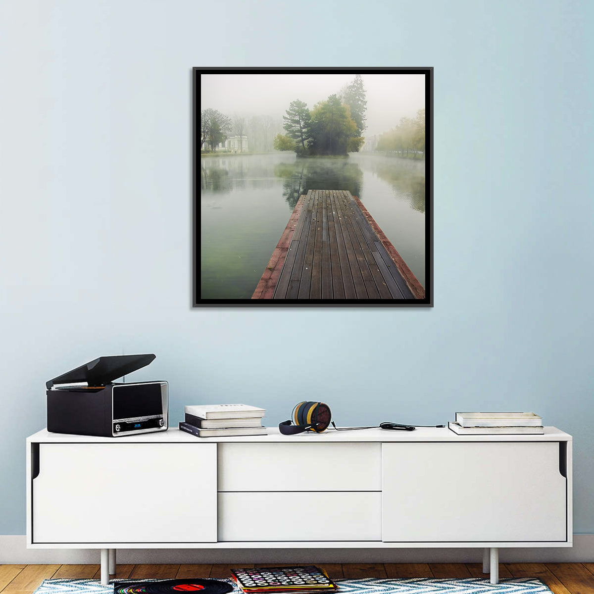 Foggy Lake Wall Art