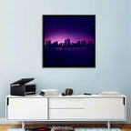 New York Night Skyline Wall Art