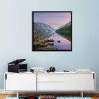Glendalough Upper Lake at Dusk Wall Art
